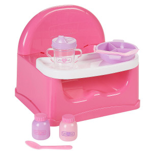 you_&_me_12-14_inch_doll_booster_seat_and_meal_set-pink 2
